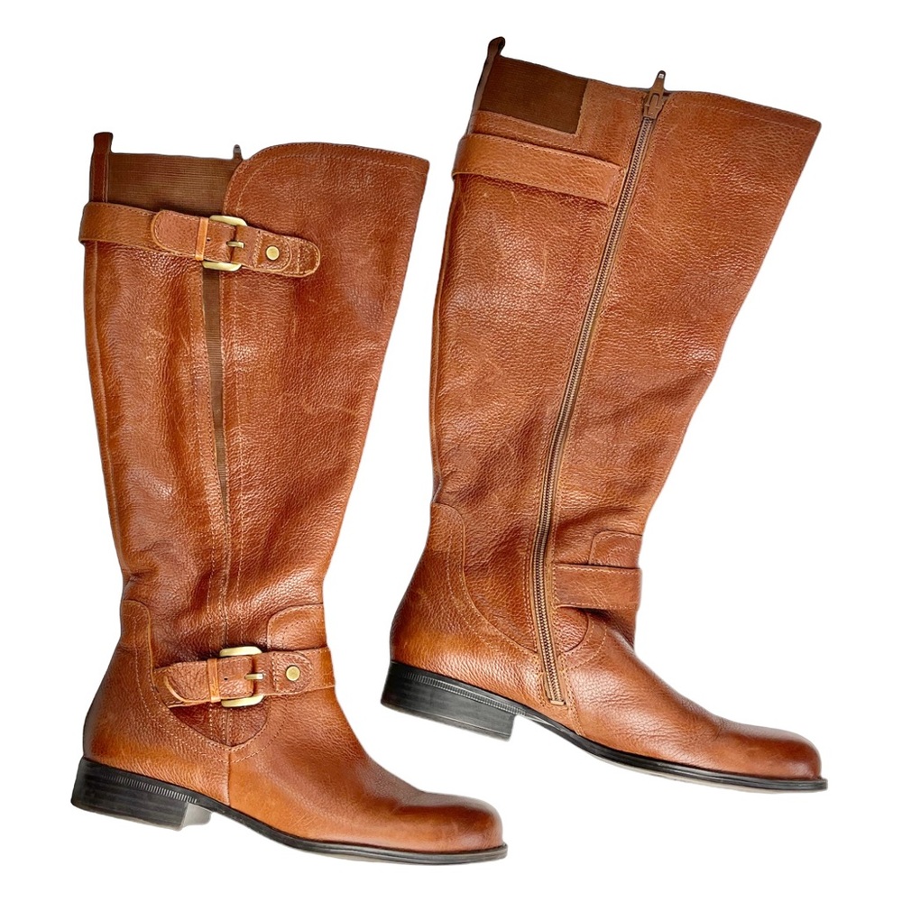 Naturalizer Leather Riding Boots- wide calf